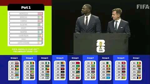 Official: African Qualifiers Preliminary draw for the 2026 Fifa world cup. 13