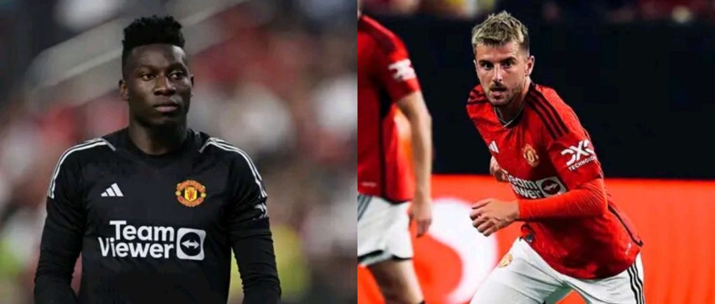 United fans furious at Onana and Mount after awful performance despite friendly win. 10