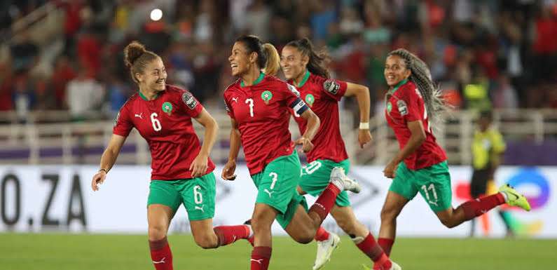 Morocco join Nigeria and S.Africa in the last 16 FIFA women's world cup. 7