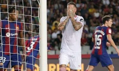 Barcelona 1-0 Sevilla: Sergio Ramos own goal secures a narrow win for Barcelona. 17