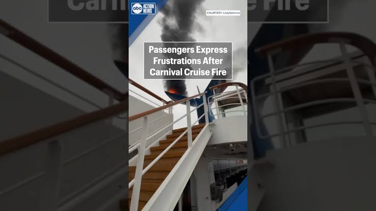*CARNIVAL CRUISE LINE PASSENGERS LEFT FRUSTRATED AND FEARFUL AFTER FIRE OUTBREAK ON BOARD* 1