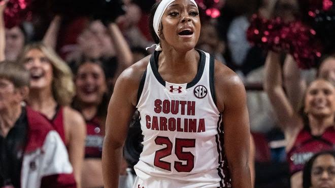 South Carolina’s Raven Johnson Suspended Indefinitely Following Controversial Remarks About Coach Dawn Staley 1